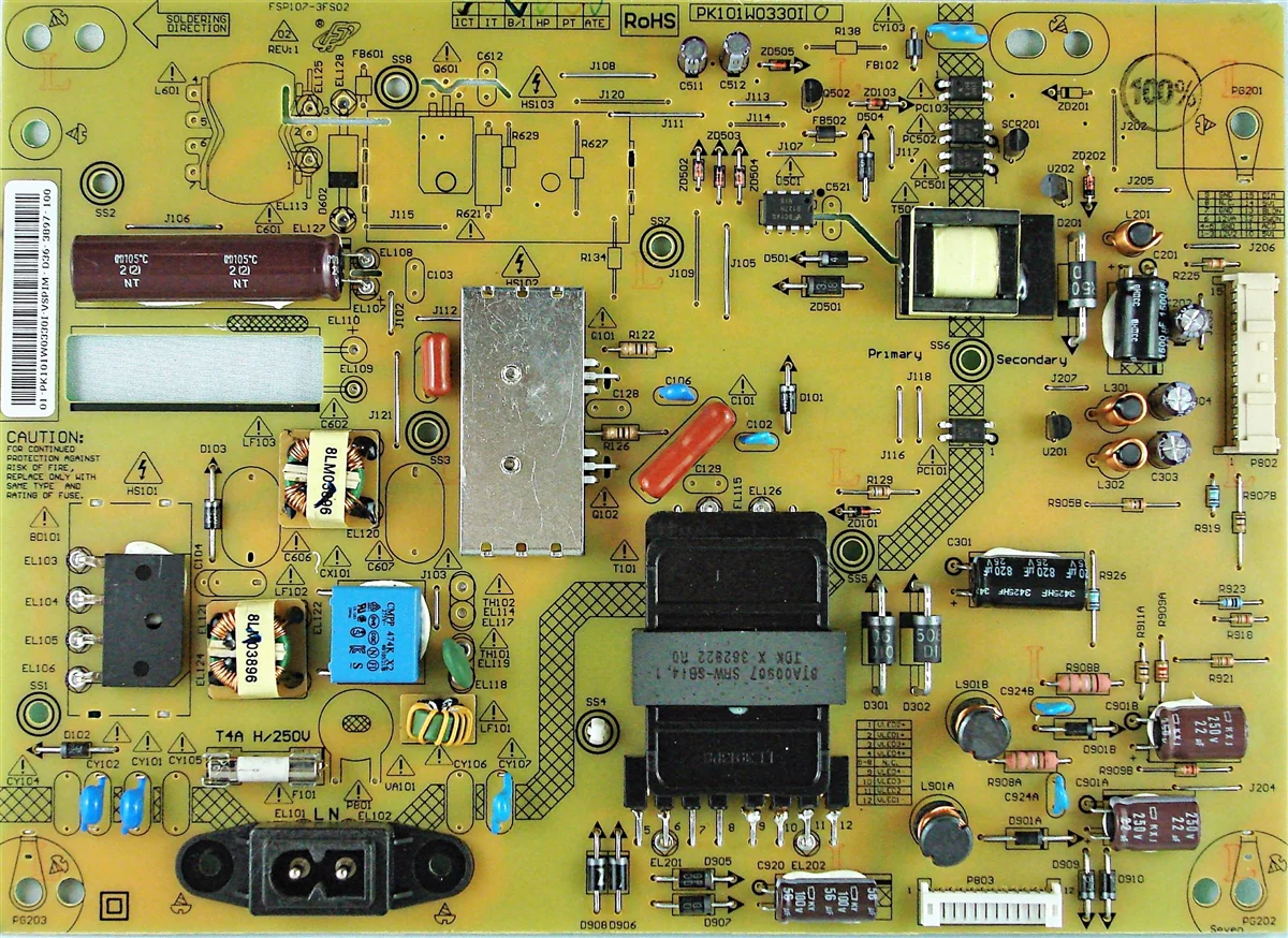 PK101W0330I Toshiba Power Supply, 75036661, FSP107-3FS02, 50L1450U