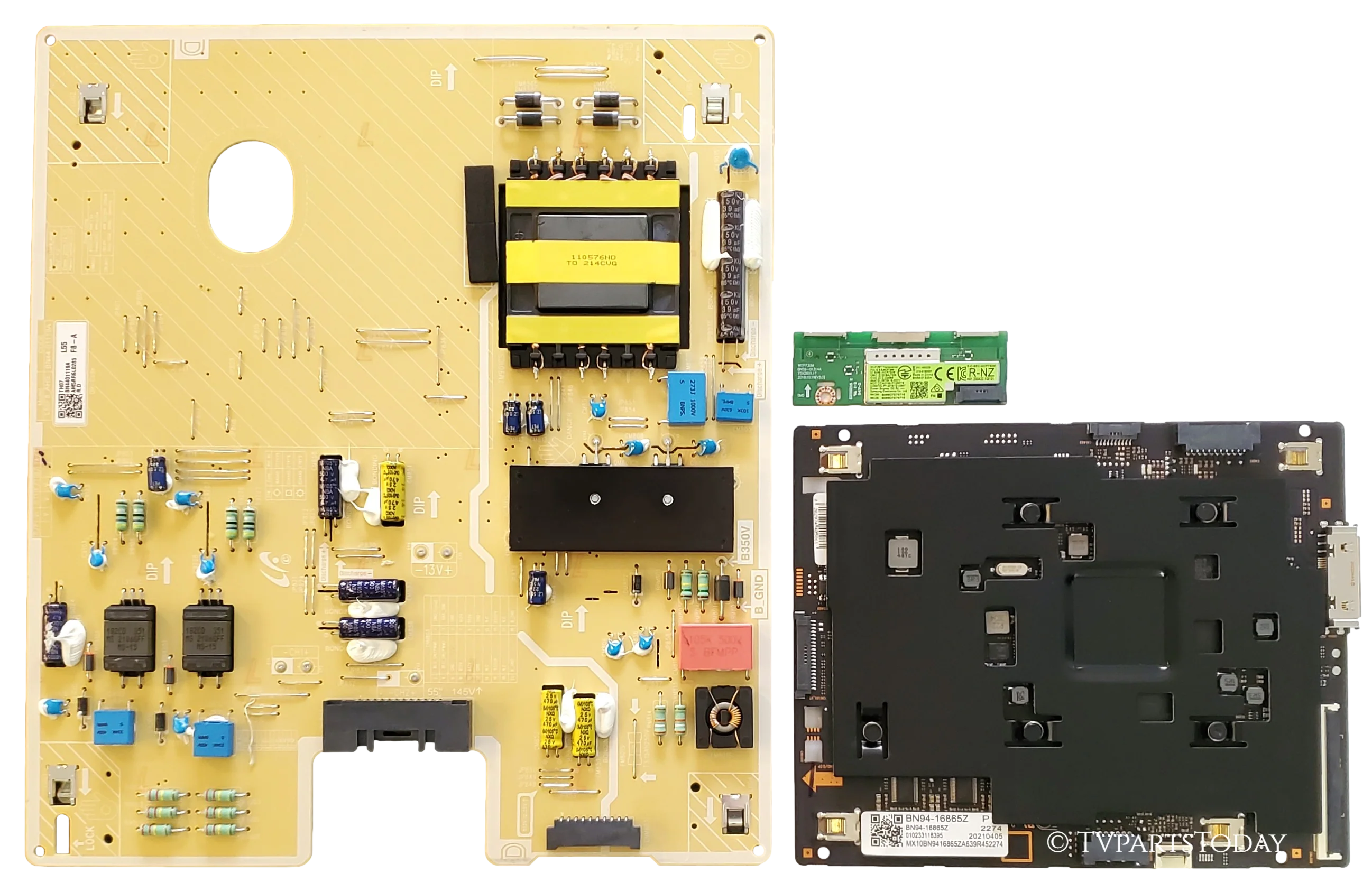QN55LS03AAFXZA Samsung TV Repair Parts Kit, BN94-16865Z Main Board, BN44-01119A Power Supply, BN55-01333A Wifi, QN55LS03AAFXZA CA01, QN55LS03AAFXZA
