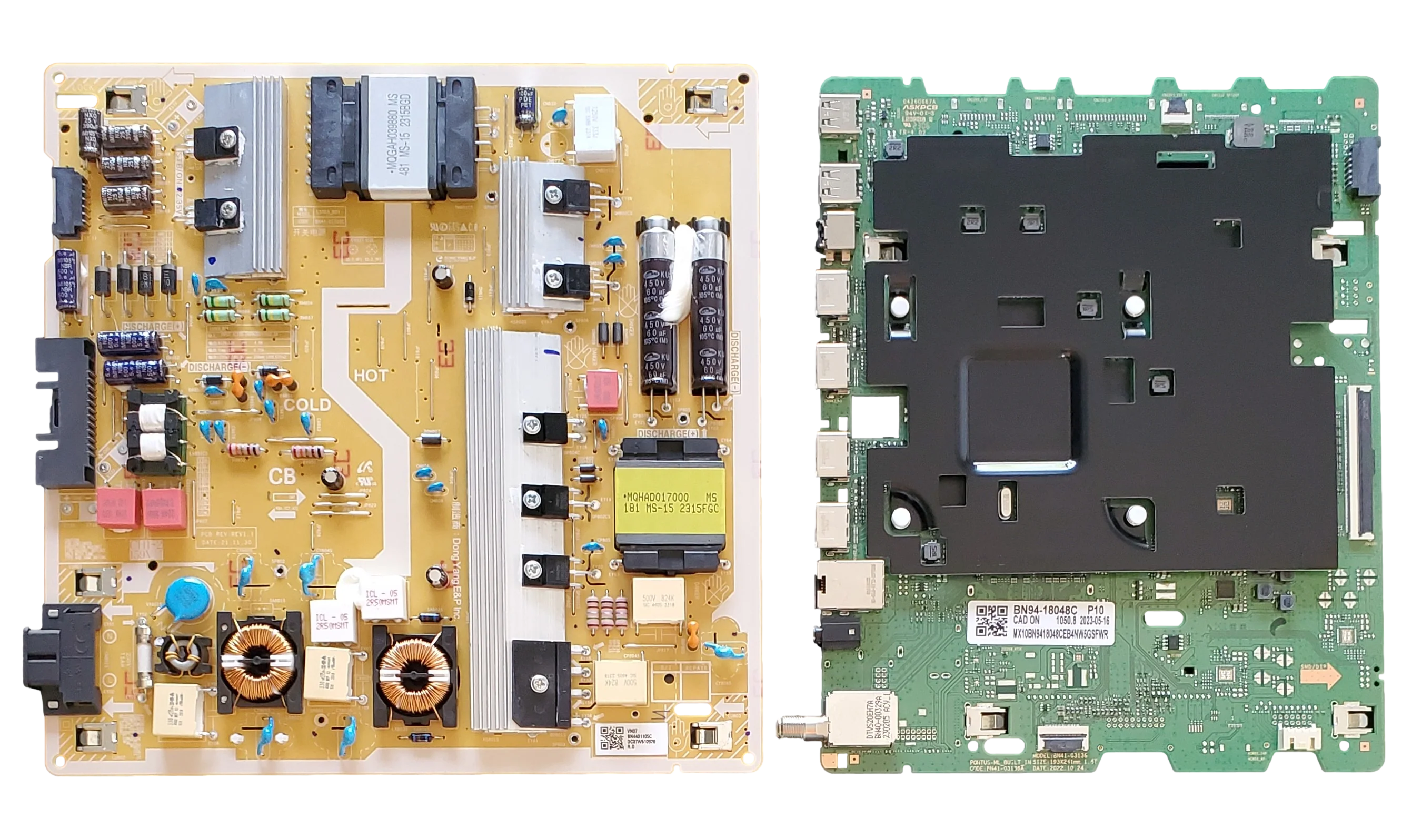 QN55Q70CAFXZA Samsung TV Repair Parts Kit, BN94-18048C Main Board, BN44-01105C Power Supply, QN55Q70CAFXZA FD01, QN55Q70CAFXZA