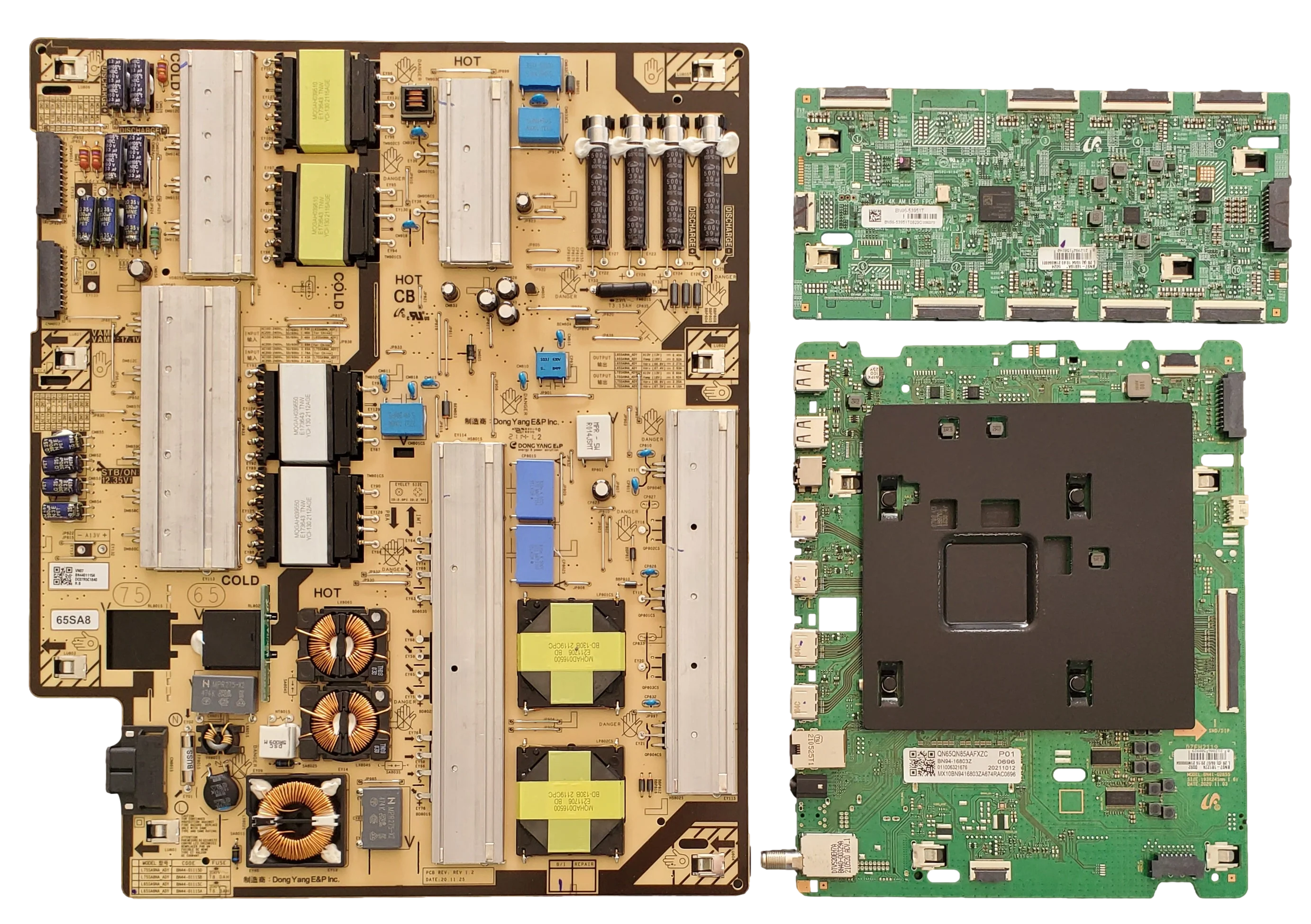 QN65QN85DAFXZA Samsung TV Repair Kit, BN94-16803Z Main Board, BN44-01115A Power Supply, BN94-17100A LED Driver, QN65QN85DAFXZA