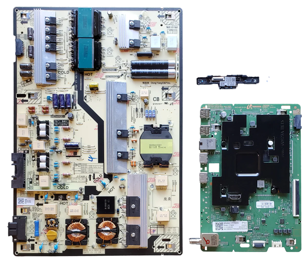 QN75Q60BDFXZA Samsung TV Repair Parts Kit, BN94-17765S Main Board, BN44-01103B Power Supply, BN59-01403A Wifi, QN75Q60BDFXZA