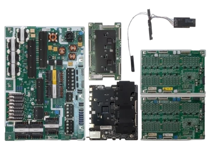 QN75Q900TSFXZA-Kit Samsung TV Repair Parts Kit, BN94-15495G Main Board, BN44-01049D Power Supply, BN95-06819A T-Con, BN44-01047C LED, BN44-01047D LED, BN59-01332A Wifi, QN75Q900TSFXZA (AD04), QN75Q900TSFXZA (AB02)