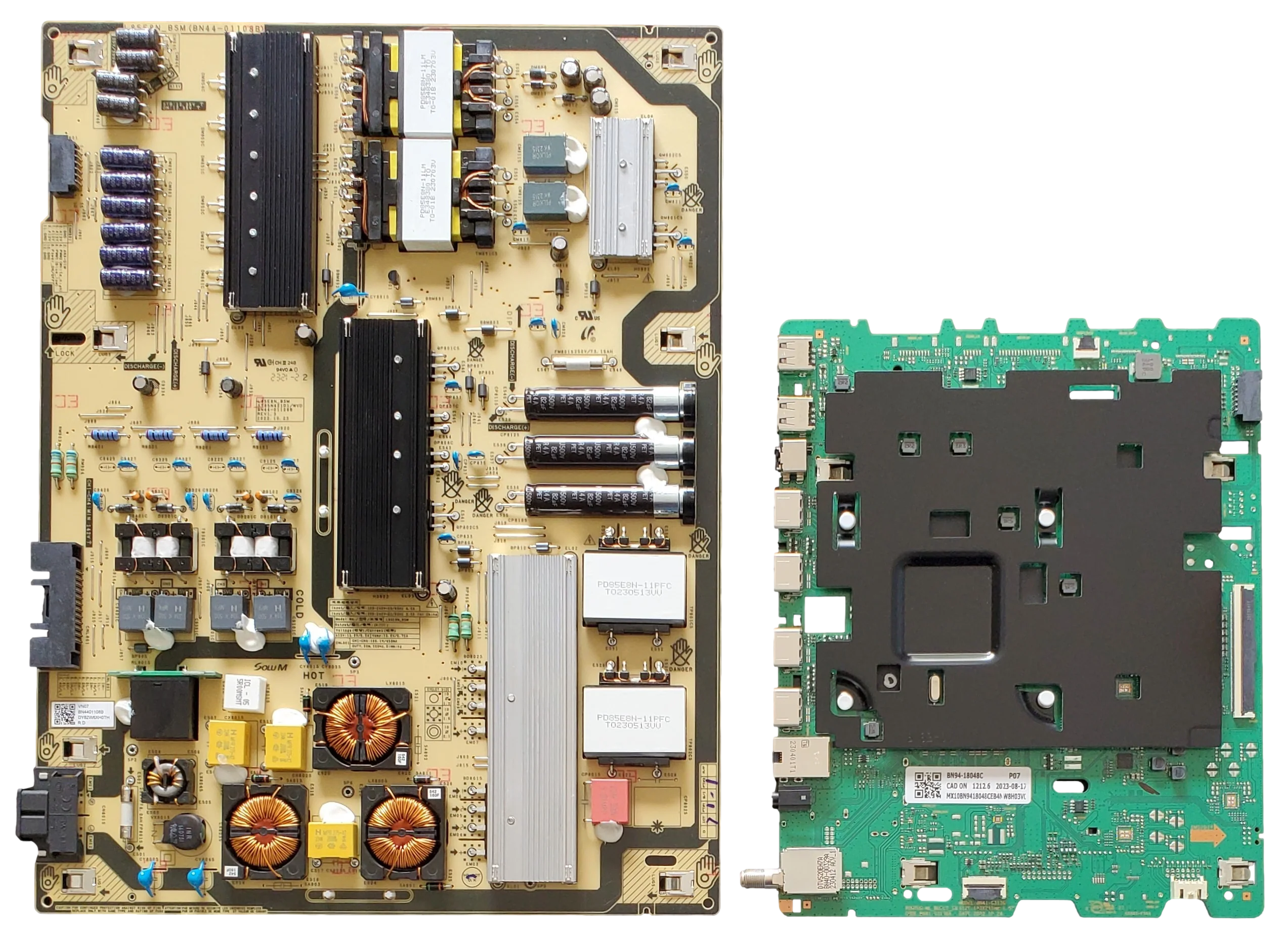 QN85Q70CDFXZA Samsung TV Repair Parts Kit, BN94-18048C Main Board, BN44-01108B Power Supply, QN85Q70CDFXZA CC01, QN85Q70CDFXZA