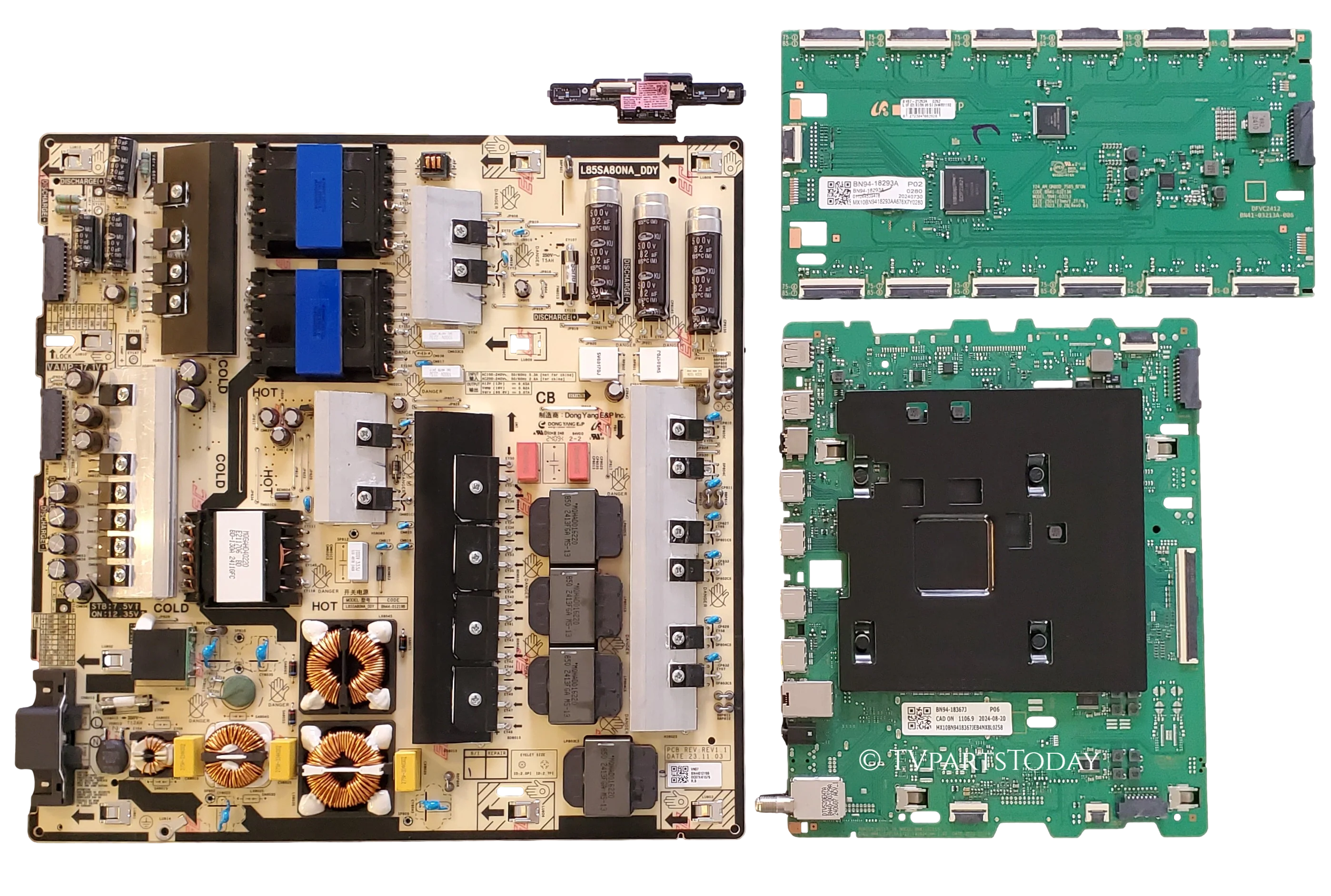 QN85QN85DBFXZA Samsung TV Repair Parts Kit, BN94-18367J Main Board, BN44-01219B Power Supply, BN94-18293A LED Driver, BN59-01468A Wifi, QN85QN85DBFXZA AA01, QN85QN85DBFXZA