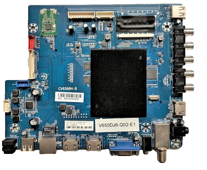 RNSMU6536-B-Main RCA Main Board, V650DJ6-Q02-E1, CV6586H-B, RNSMU6536-B