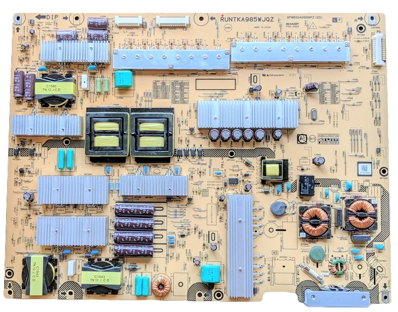 RUNTKA985WJQZ Sharp Power Supply/LED Board, RUNTKA985WJQZ, PDS-0883, QPWBS0409SNPZ(23), LC-90LE745U