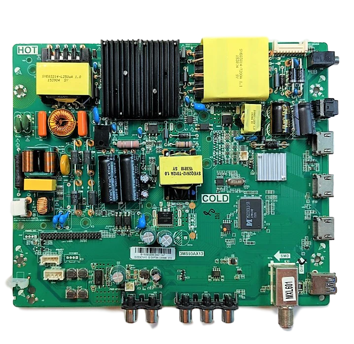 S8-SWY39A-C0000 Insignia TV Module, main board / power supply, 02-SWY39A-C000006, 3MS93AX13, B15103573, NS-55D421NA16