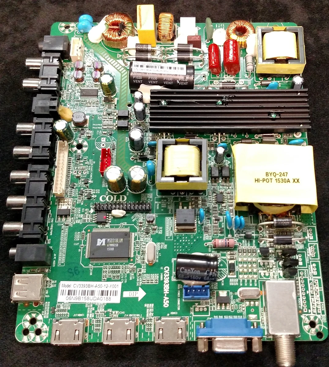 SY15242-13 Element Main Board / Power Supply, 890-M00-06N9B, CV3393BH-A50, ELEFT506 Serial #J5C2M