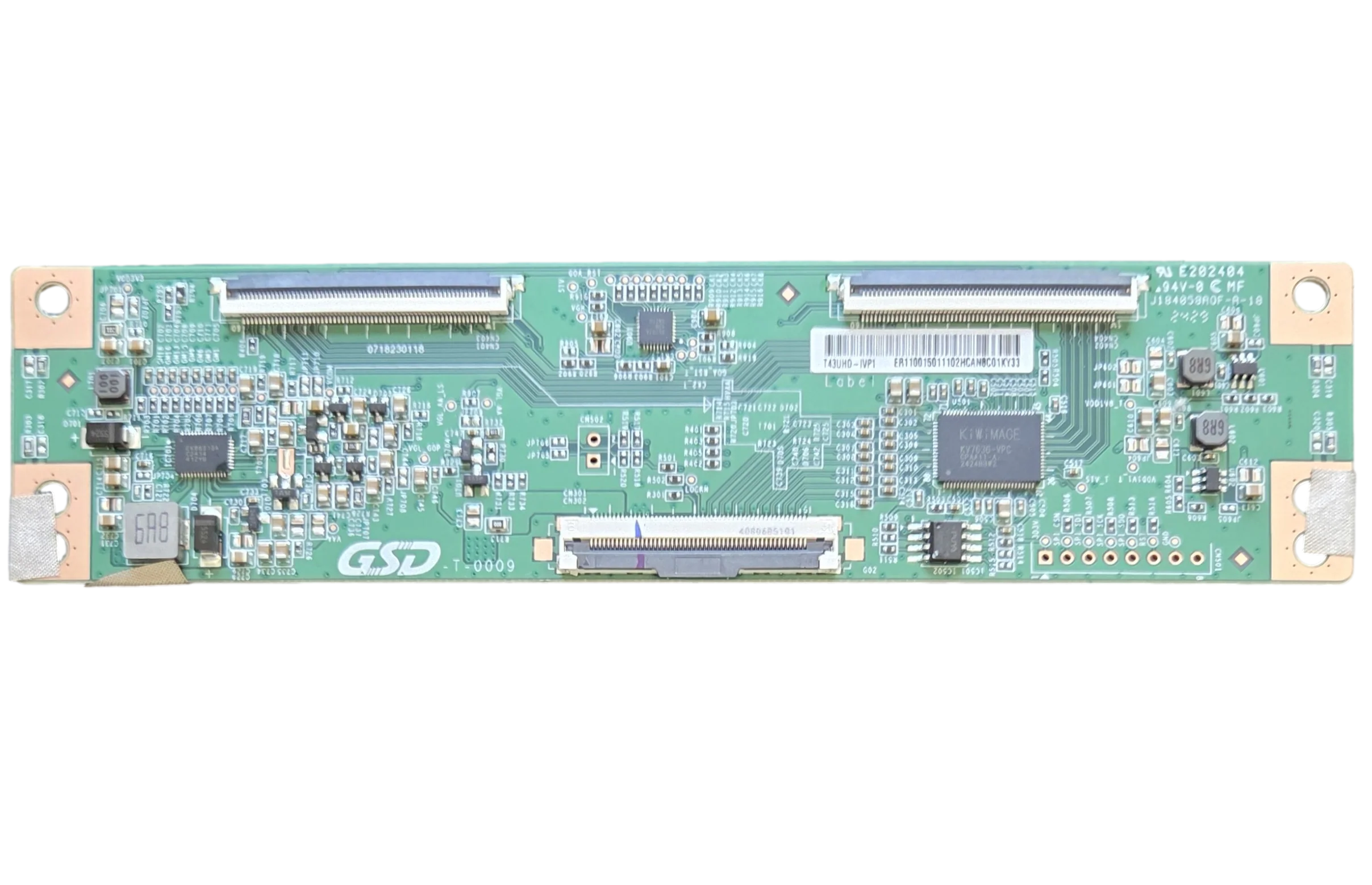 T43UHD-IVP1 Onn T-Con Board, GSD-T-0009, 100012584