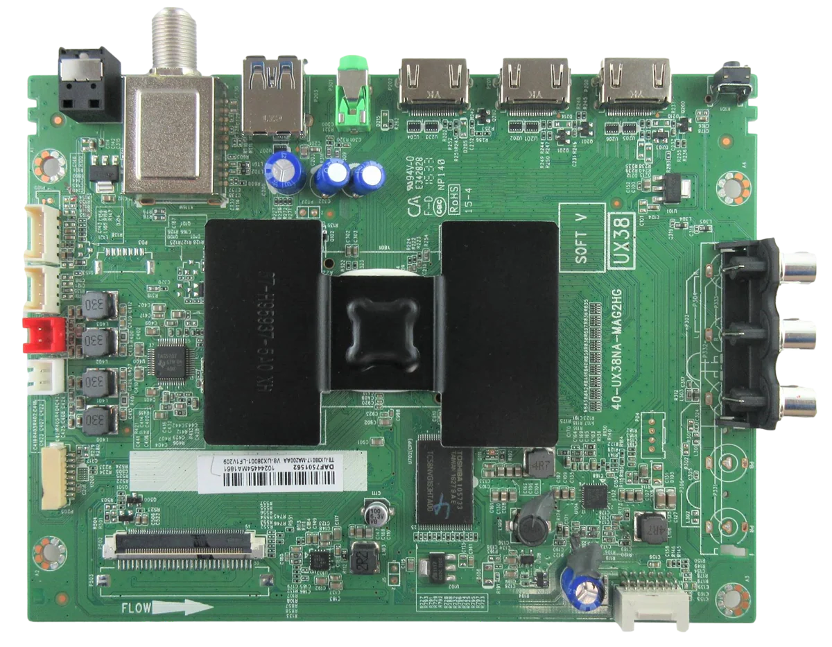 T8-UX38017-MA2 Insignia Main Board, 40-UX38NA-MAG2HG, NS-48DR510NA17