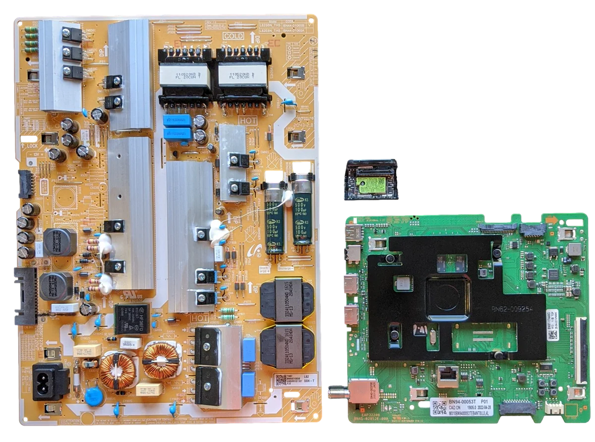 UN85TU7000FXZA Samsung TV Repair Parts Kit, BN94-00053T Main Board, BN44-01065B Power Supply, BN59-01341B Wifi, UN85TU8000FXZA, UN85TU700DFXZA, UN85TU690TFXZA