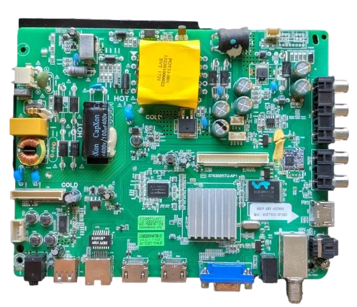 W17051-SY Westinghouse Main Board, ST6308RTU-AP1, WD40FBE1001