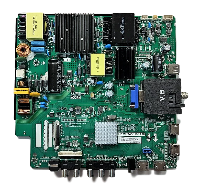 W55-UFTV58CE-Main Sceptre Main Board / Power Supply, TP.MS3458.PC758, 8142123342051, HV550QUB-N85, W55