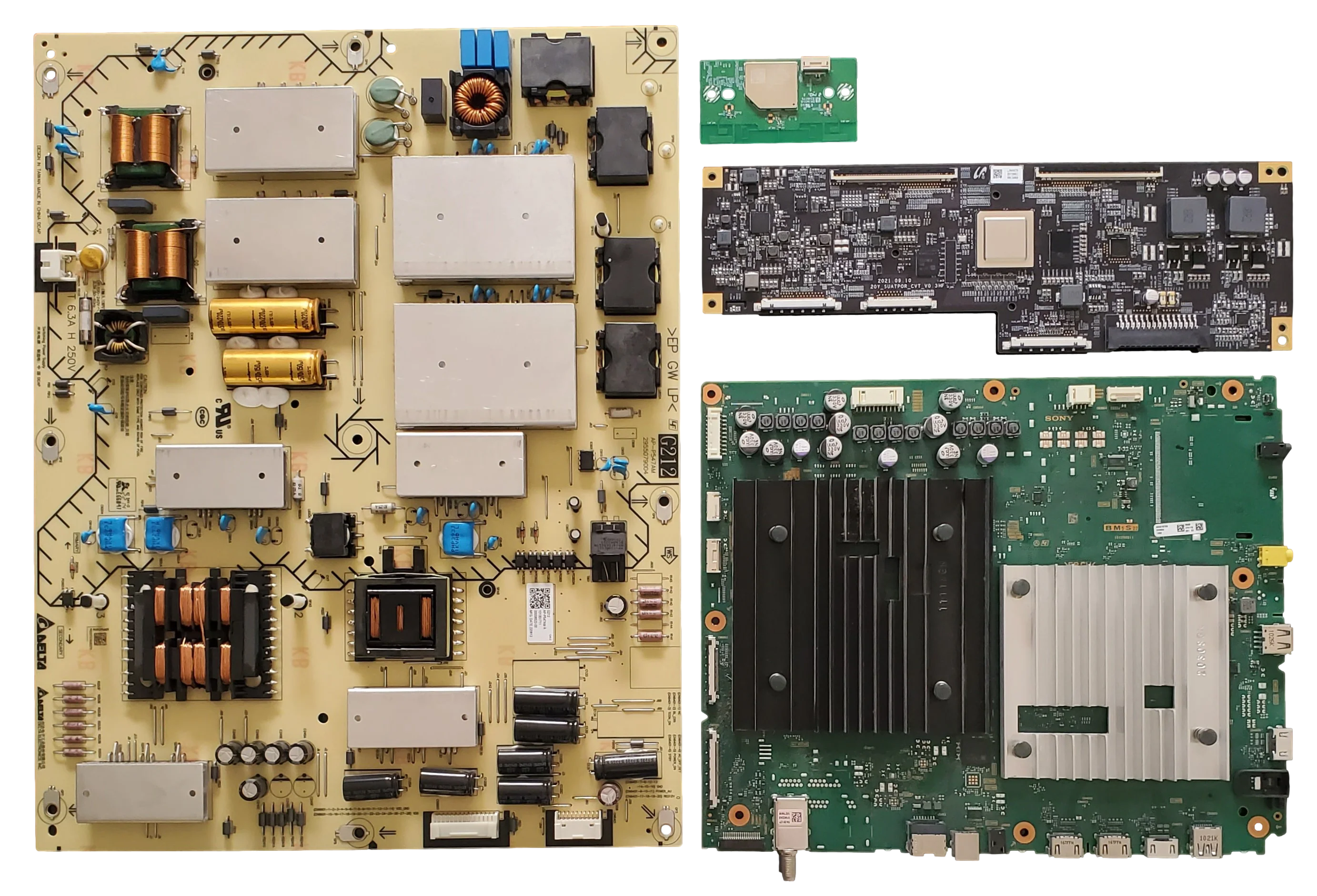 XR-55A95K Sony TV Repair Parts Kit, A-5041-915-A Main Board, 1-013-517-11 Power Supply, LJ94-49437N T-Con, 1-005-419-32 Wifi, XR-55A95K